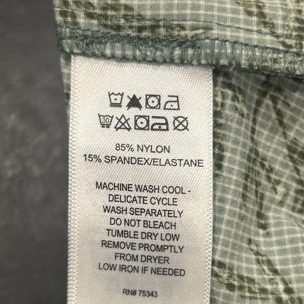 Aspen Skirt Womens Large Cargo Hiking Belted Outdoors Athletic Stretch Leaves Green - Image 4