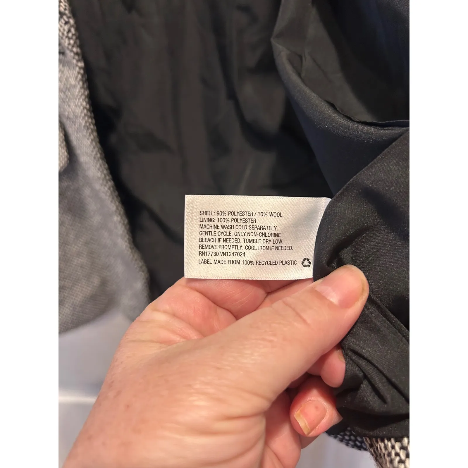 NWT A New Day Women's Black White Tweed Blazer Puff Sleeve Blazer Sz 14 Academia - Image 8