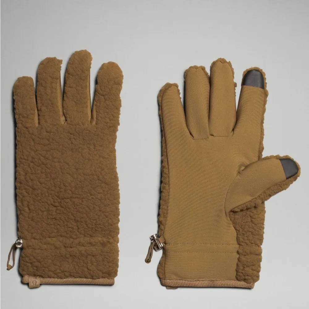 textured fleece bucket hat & gloves set size XS/S S/M Allspice NWT - Image 11