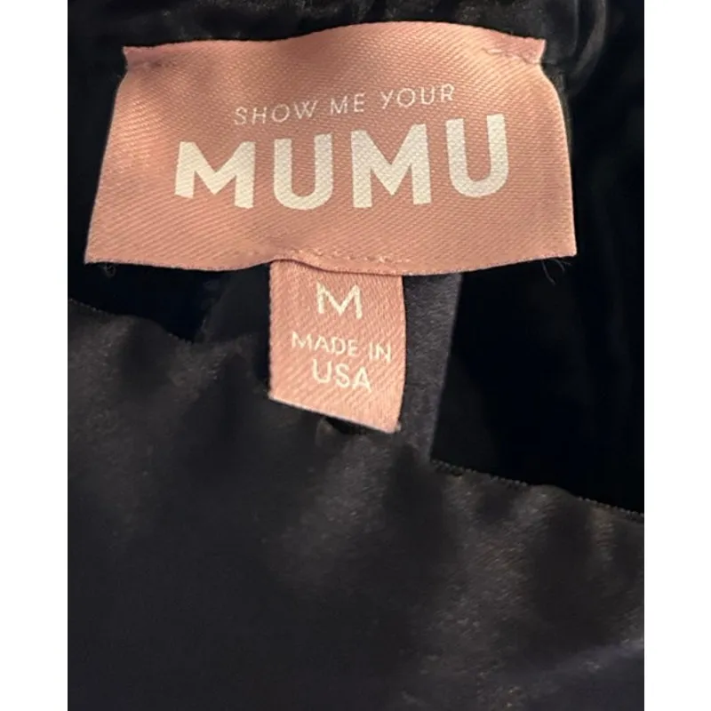 Show Me Your Mumu Renee Maxi Dress in Wild Iris Luxe Satin M - Image 5