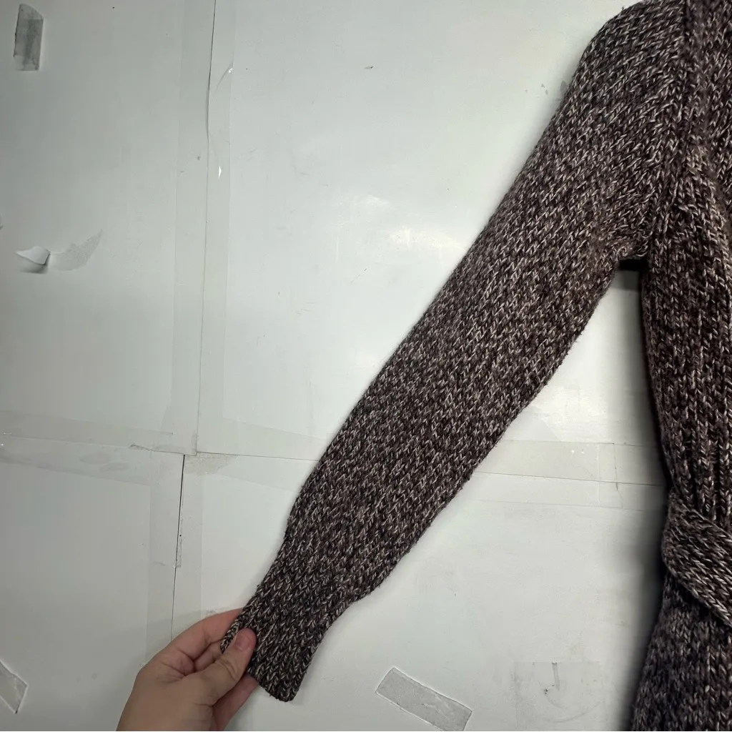 Old Navy Marled Brown Cardigan women’s size medium - Image 2