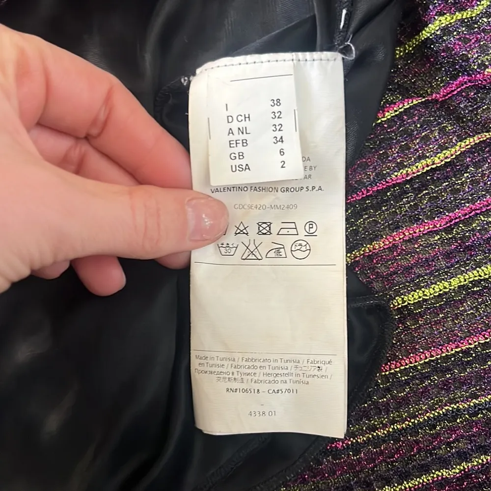 Missoni Purple Multi Color Skirt Size 2 - Image 4