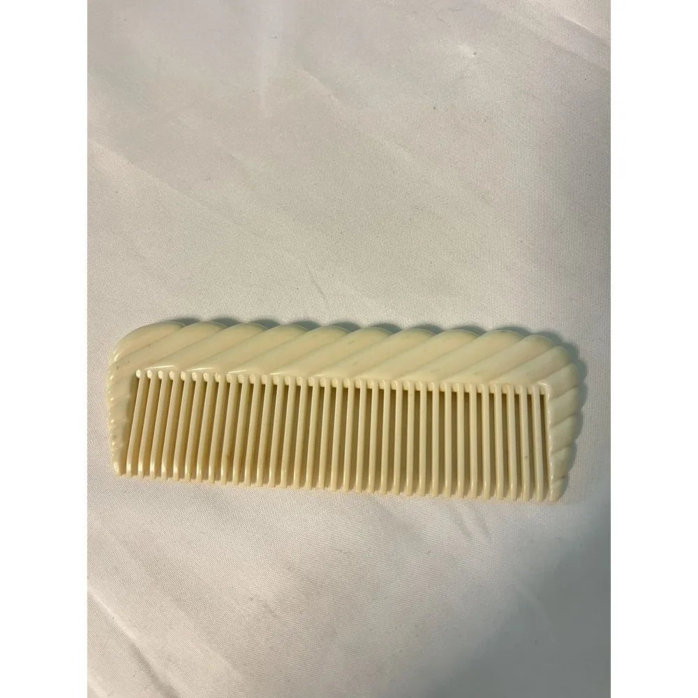 Vintage Estee Lauder‎ Cream Swirl Hair Comb Accessory Signed - Image 3