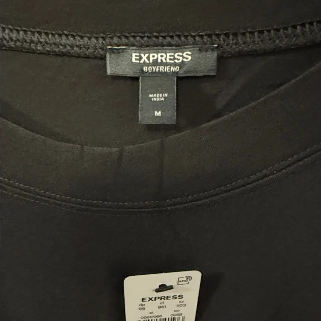 Express Cotton Crew Neck Long Sleeve Boyfriend Tee - Image 4