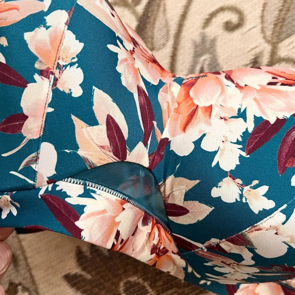 Cacique Bra Floral Lightly Lined Balconette 52B - Image 4