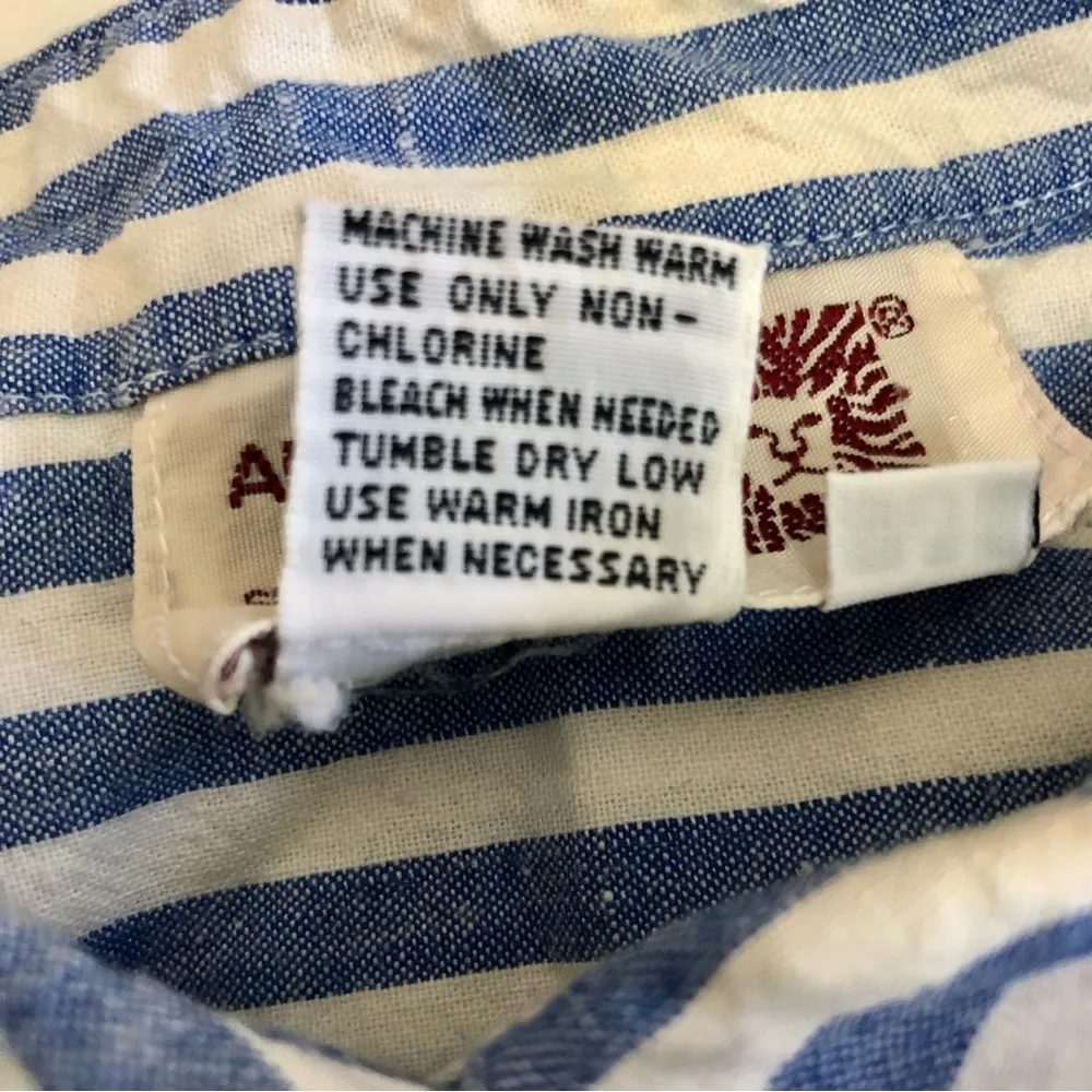 Vintage Anne Klein For Sheridane Designs Striped Button Down Short Sleeve Shirt - Image 5