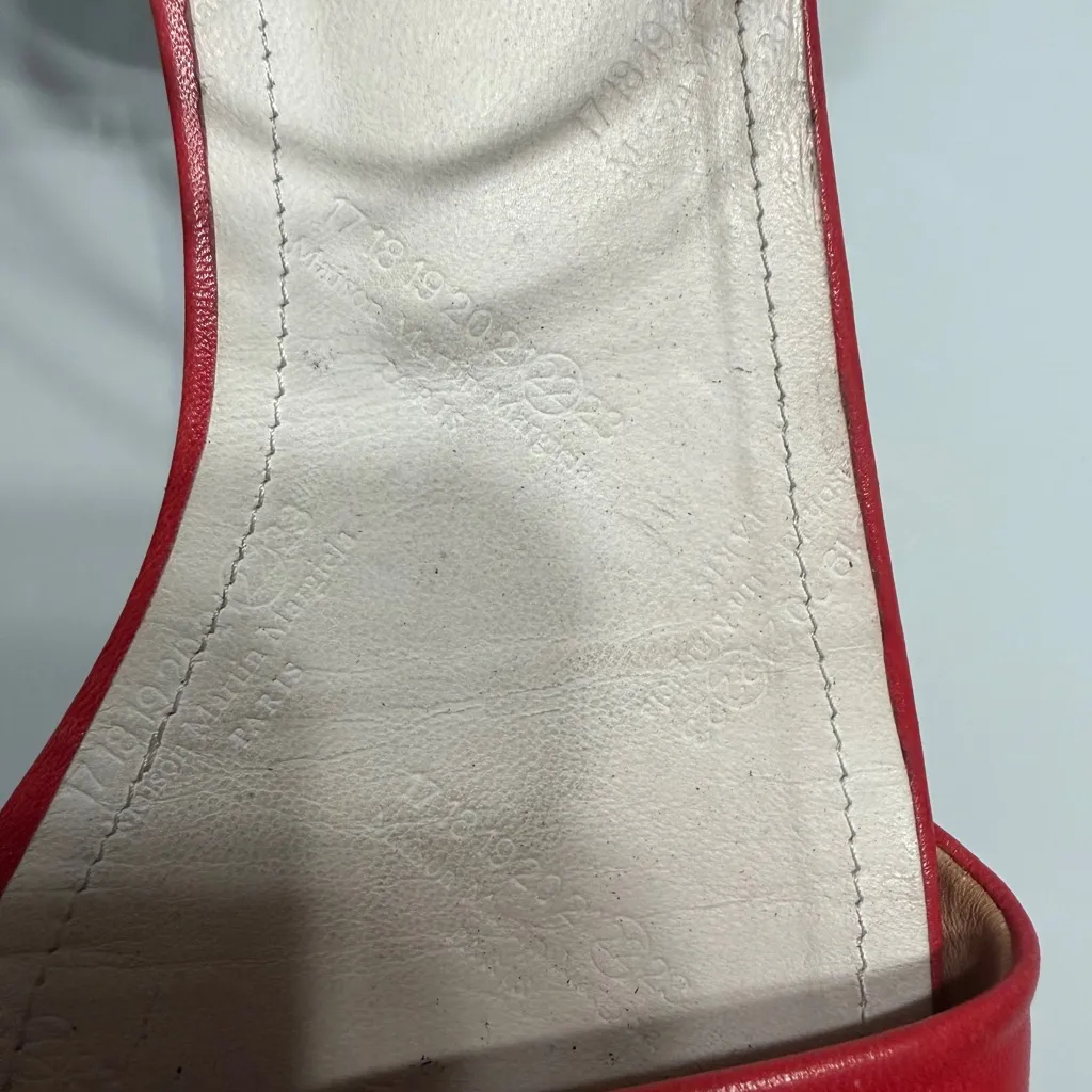 Maison Martin Margiela Red Sandals Size 6 - Image 5