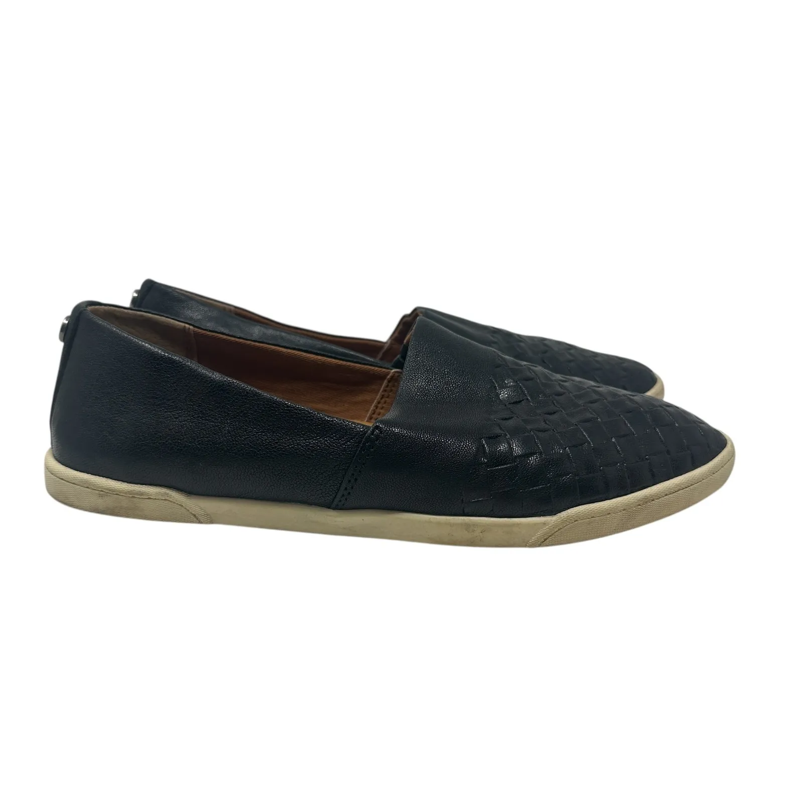 Patricia Nash Licata Slip On Sneakers Flat Braided Leather Black Size‎ US 8.5 - Image 5