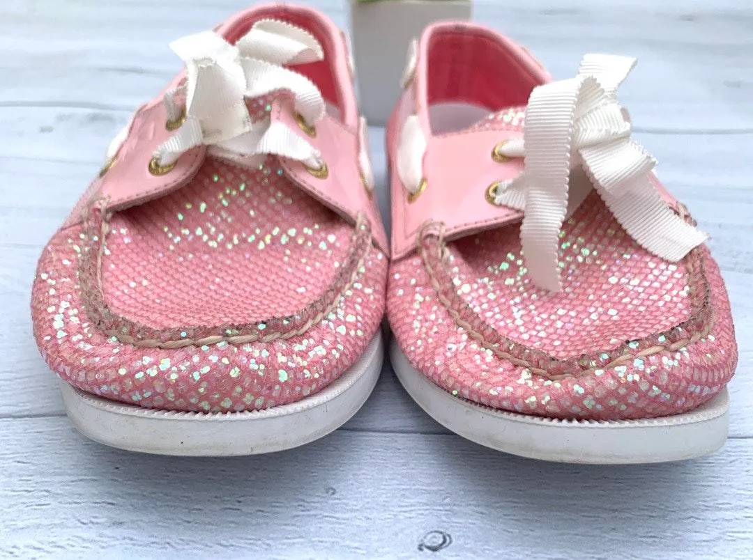 Sperry Top Sider Pink Sequin A/O Rose Gold 9 - Image 3