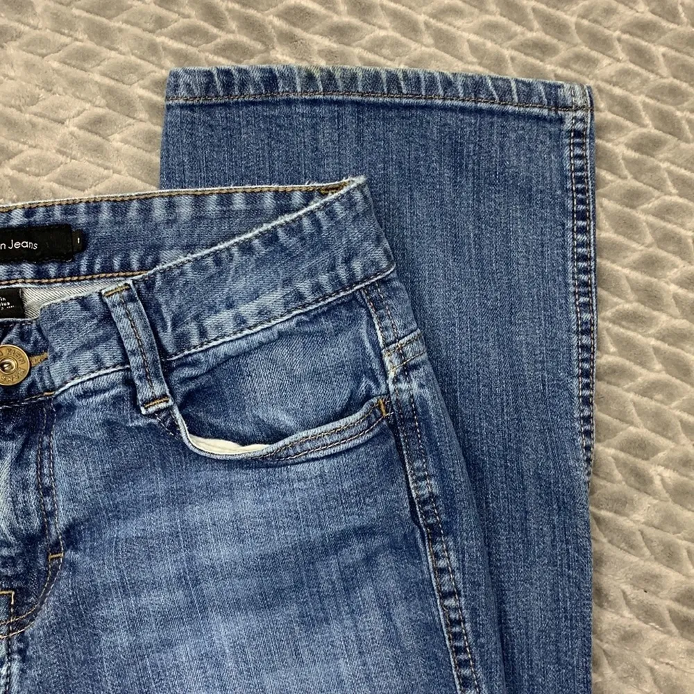 Lean Boot Cut Medium to Dark Wash Jeans Size 8 - Image 3