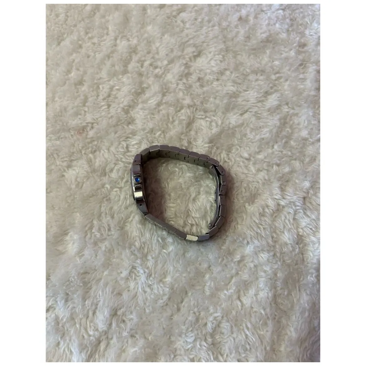 CARTIER SANTOS‎ WATCH Silver/Blue Water Repelant / Stainless Steel 40MM - Image 12