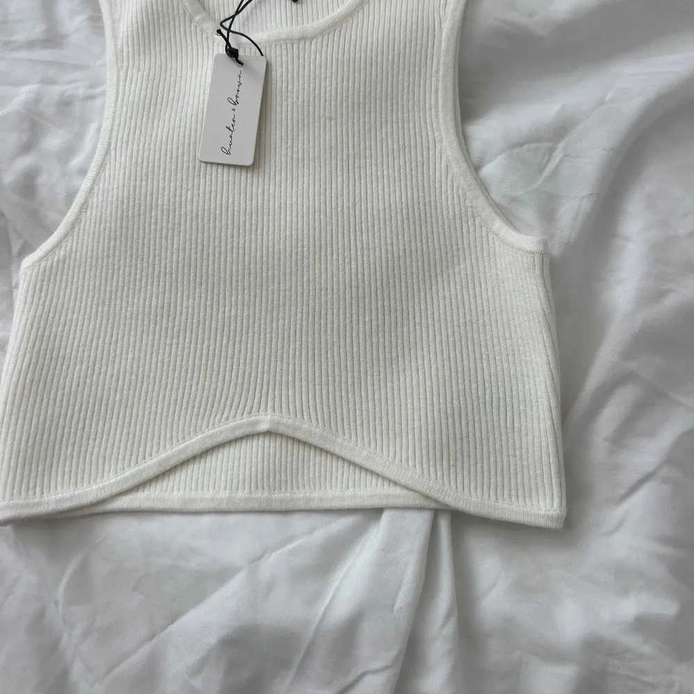 Hunter & brown ribbed tank top  Size small - Image 3