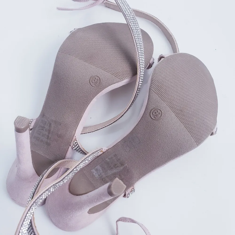 Lulus Wrap Rhinestone Heels - Image 5