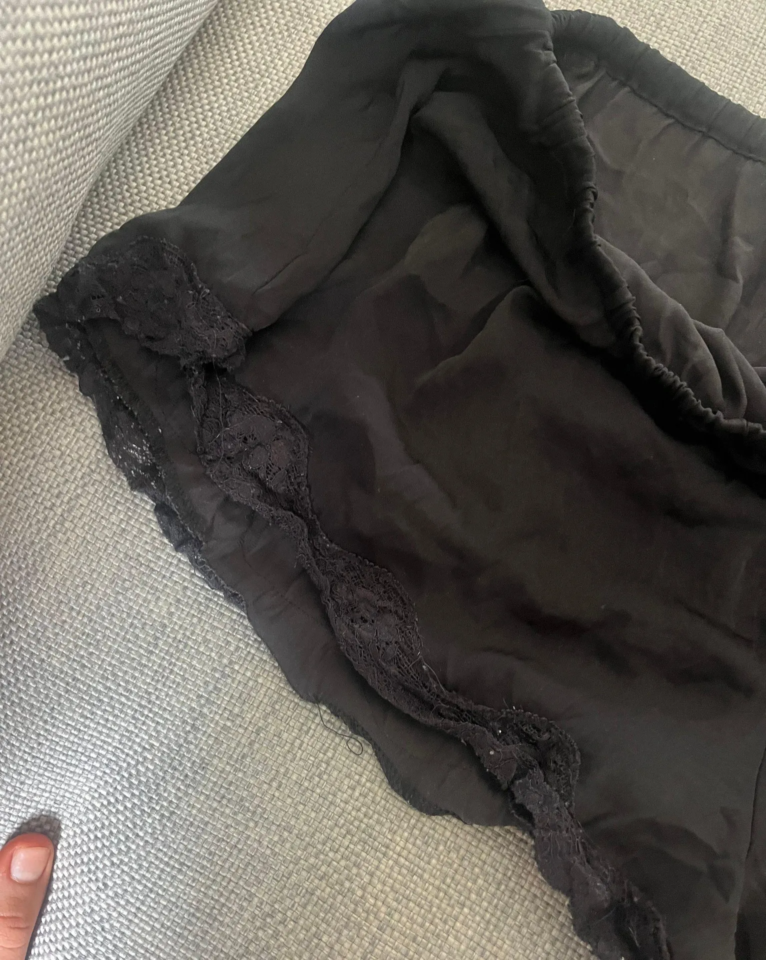 Out From Under Black Lace Sleep Shorts - Image 3