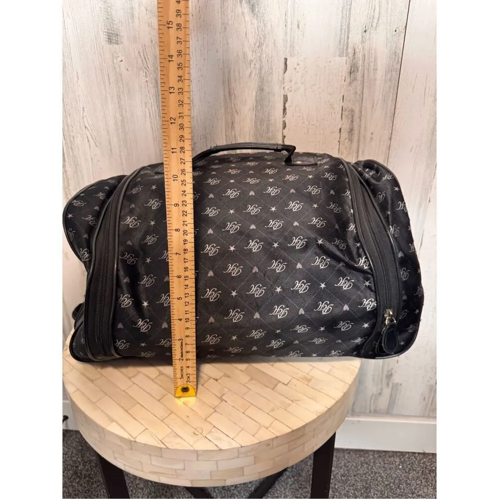 Paris Hilton Rolling Carry On Travel Bag Heiress By Paris Hilton Pink Liner Black - Image 13