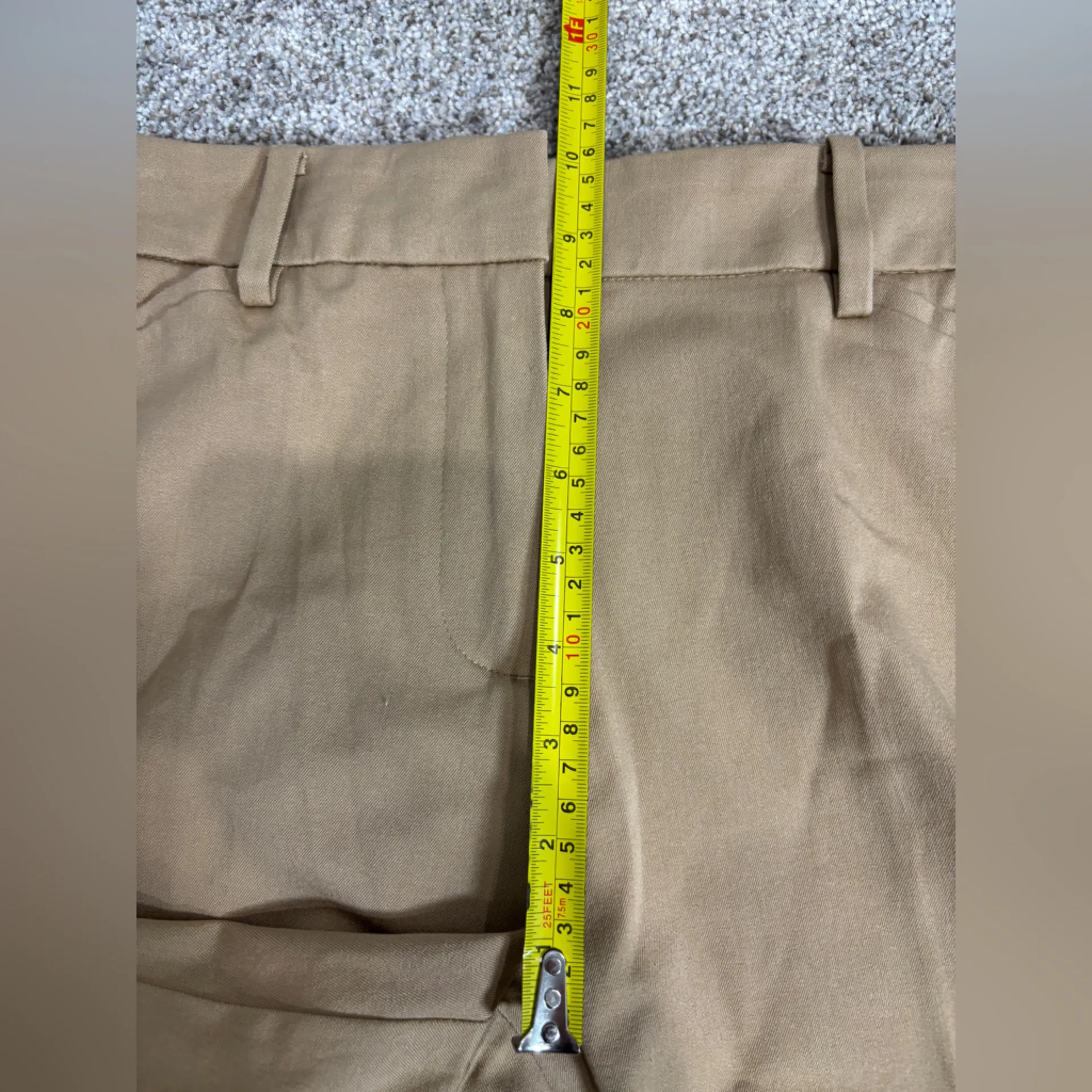 41 Hawthorn Camel Women’s 8 Cotton High Rise Straight Skinny Work Pants Tan - Image 6