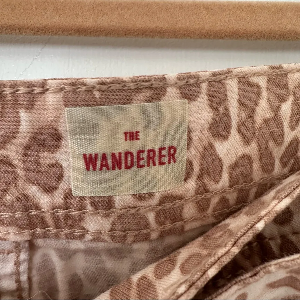 Anthropologie The Wanderer Animal Print Utility Pants With Belt Womens 28 - Image 6