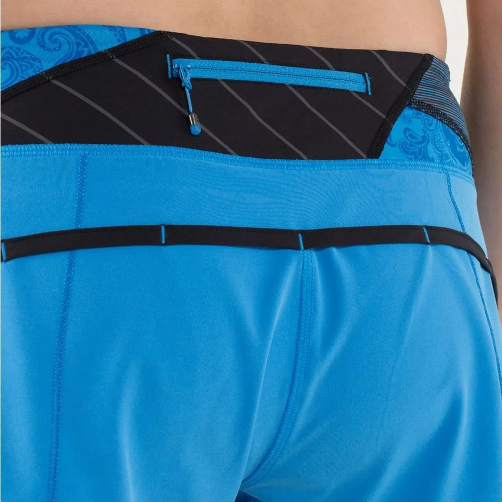 Luxtreme/COOLmax swift Lululemon Run: Speed ShortCornflower / Black / Quilt Fall - Image 5