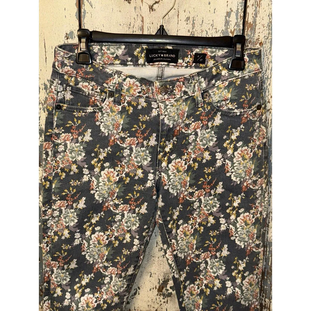 Lucky Brand Lolita Crop Floral Jeans, size 4/27 - Image 2