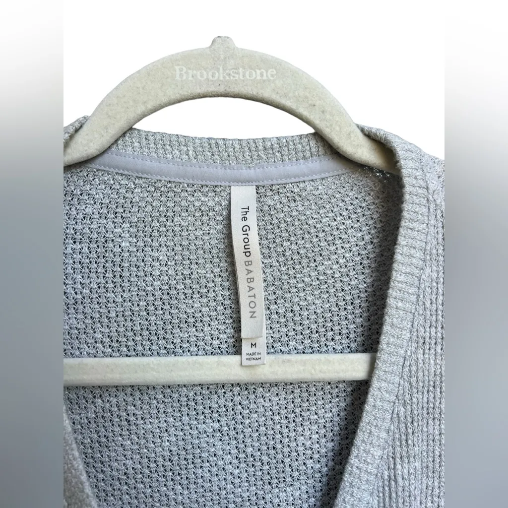 The Group Babaton Women's Button Long Sleeve Waffle Knit Top Blouse‎ size medium - Image 3