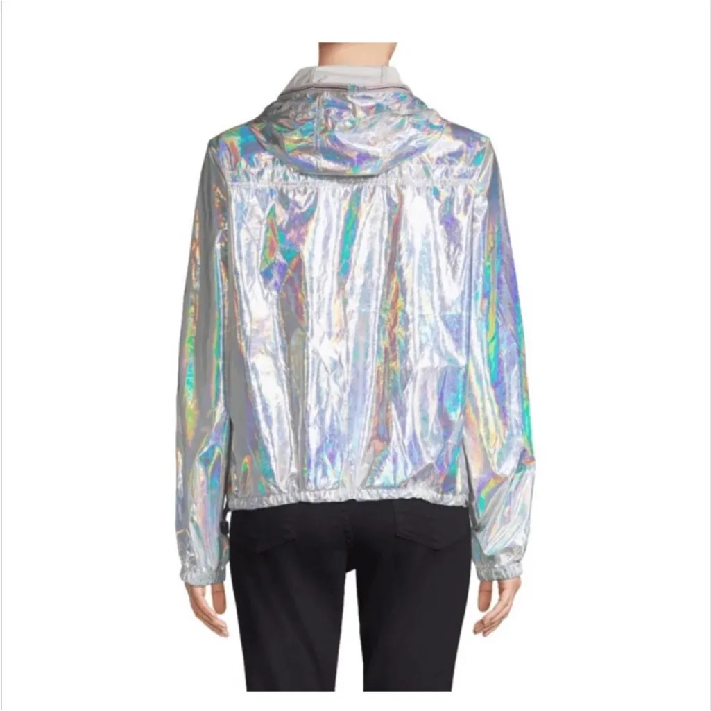 Hunter  Metallic Silver Utility Jacket Size Small - Image 5