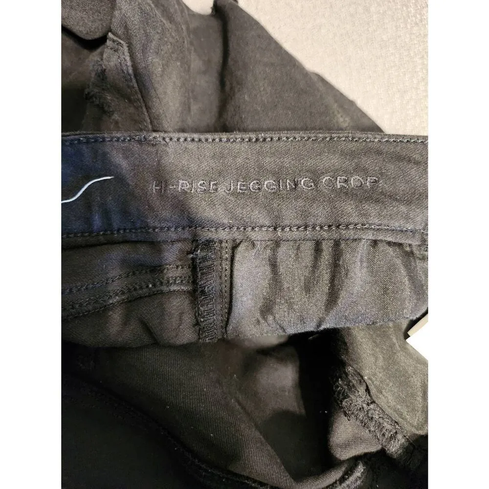 American Eagle Size 2 Regular Next Level Stretch Hi Rise Jegging Crop Black - Image 4