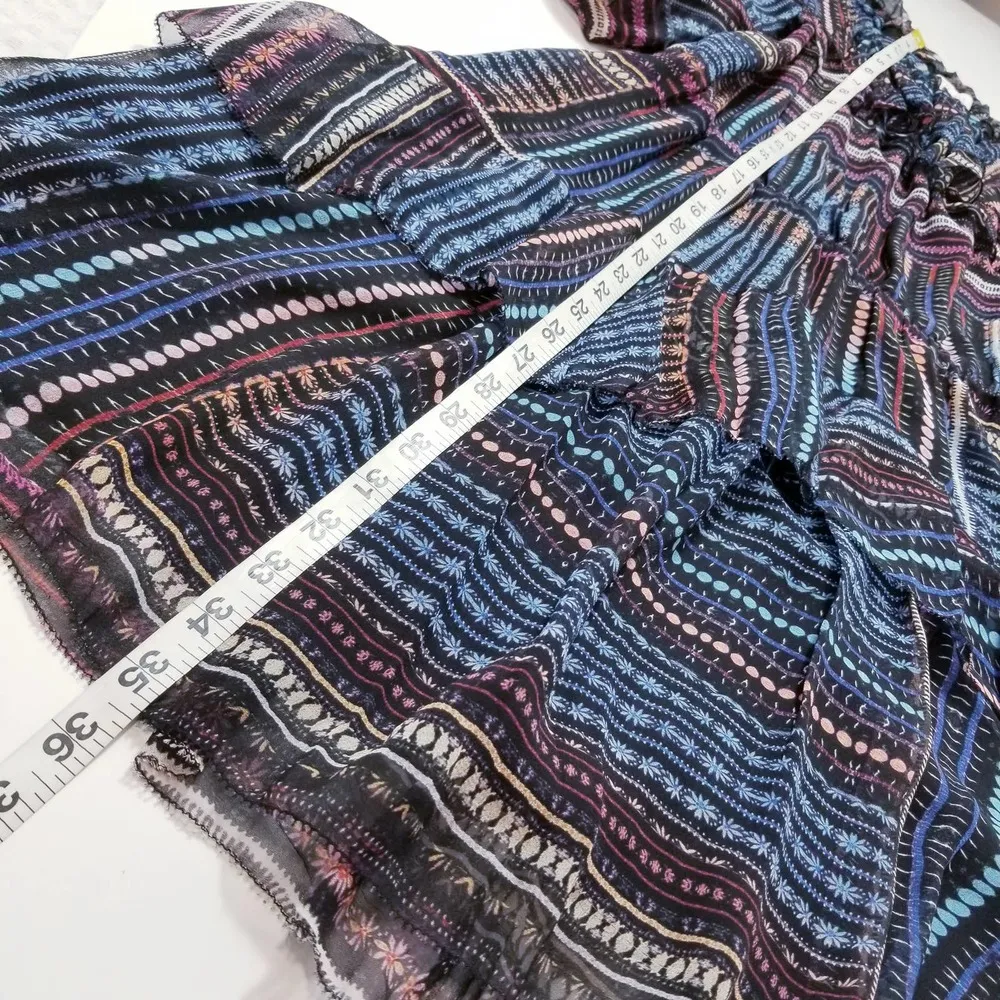 PARKER Silk Palermo Dress Printed Off Shoulder Cocktail Mini Dress - Image 8