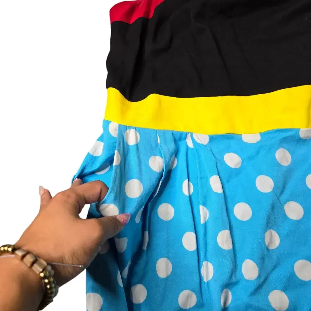 Torrid Disney Mickey Mouse Tie Front Women's Romper Size: 4 - Image 4