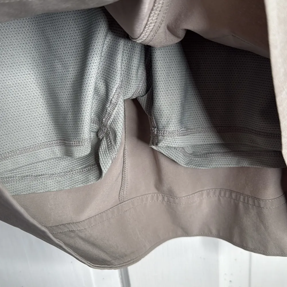 Athleta Chelsea Cargo Skort Mesh Inner Shorts Skirt Gray Taupe W1651 Sz 4 - Image 5