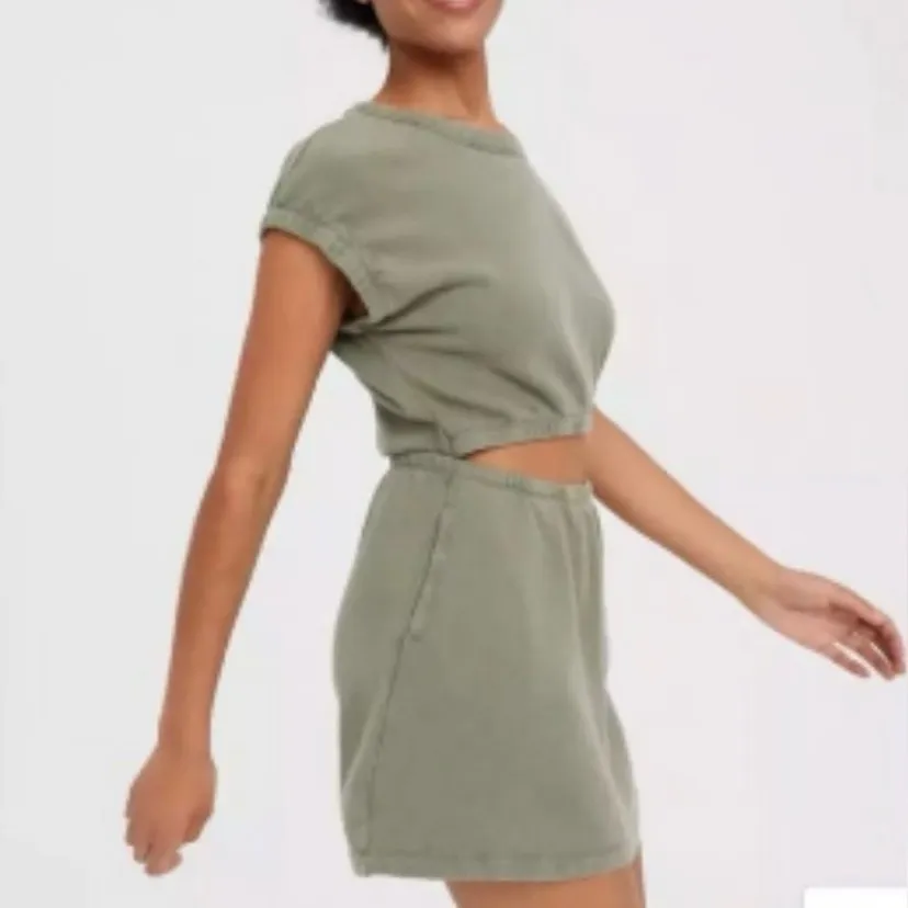 AERIE OFFLINE Weekend Fleece Cutout Dress - Image 5