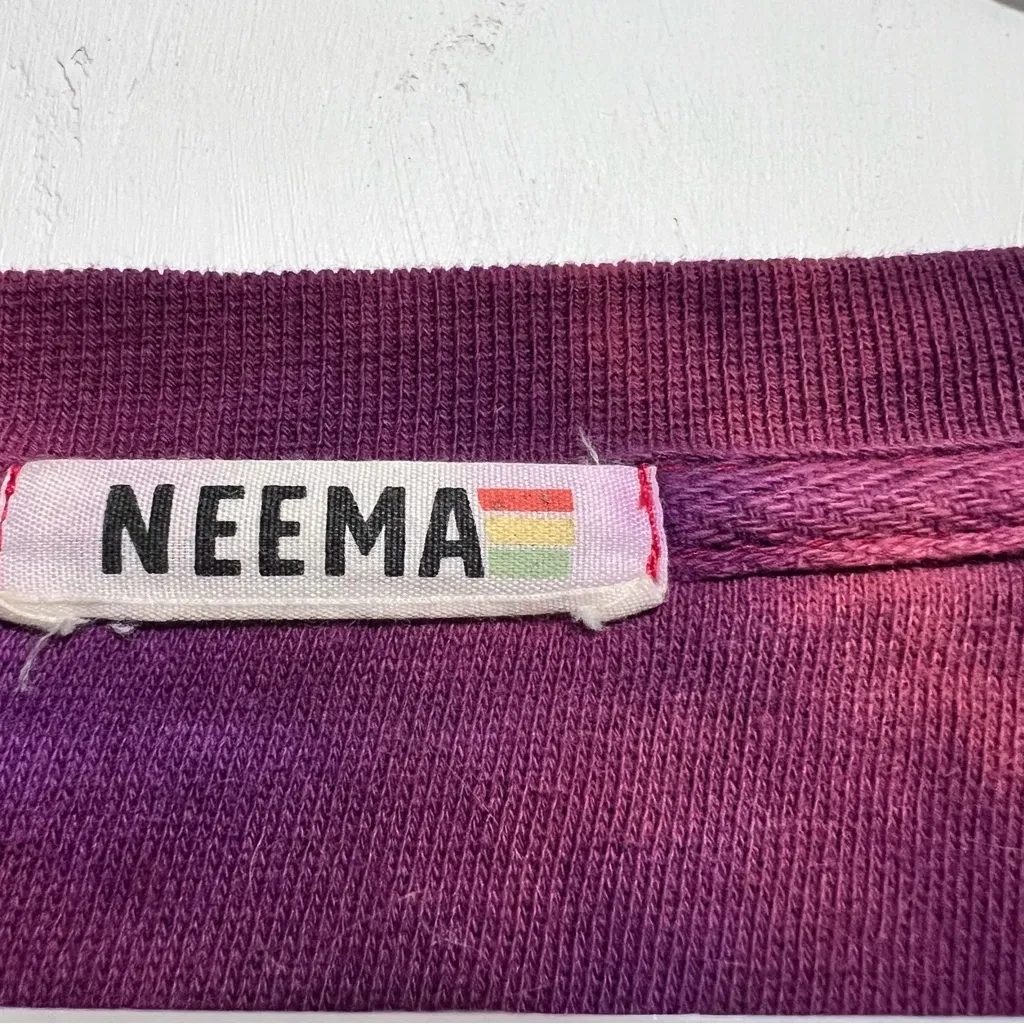 Purple and Red Cropped Tie - Image 9