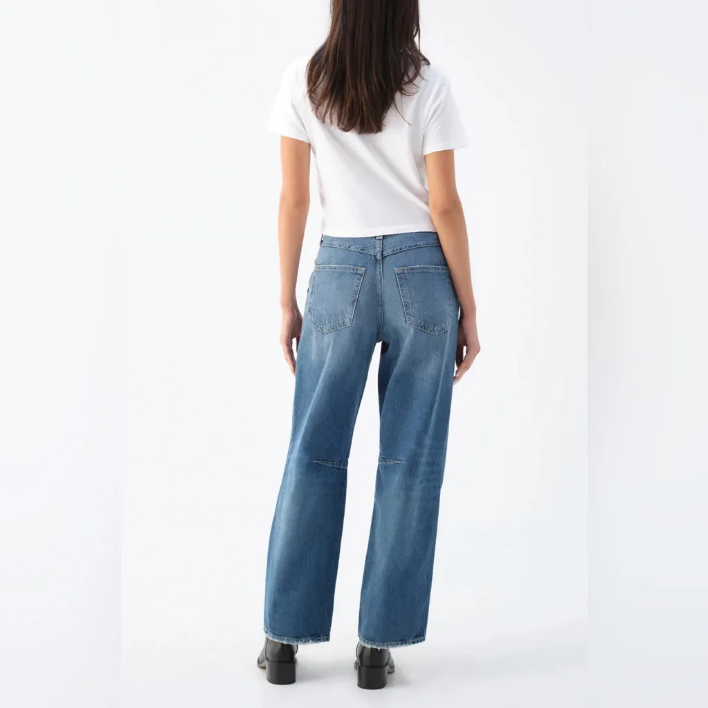 AMO Sandra Baggy Jeans – Emotion 100% Cotton Size 24 Blue - Image 3