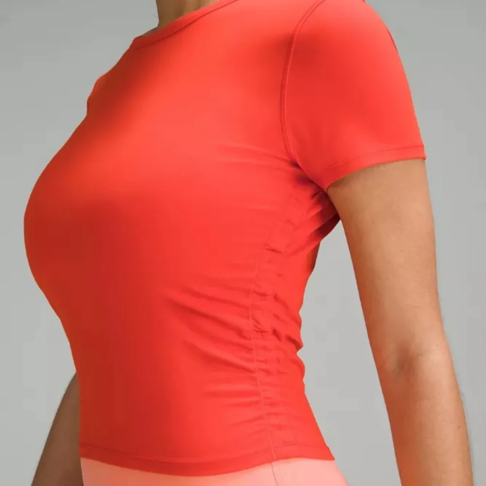 Lululemon All It Takes Nulu Red Women's Short Sleeve Top - Image 3