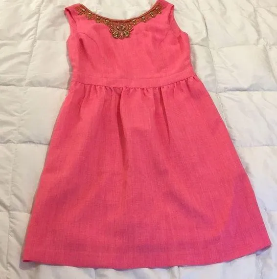 Ellen Tracy pink shift dress