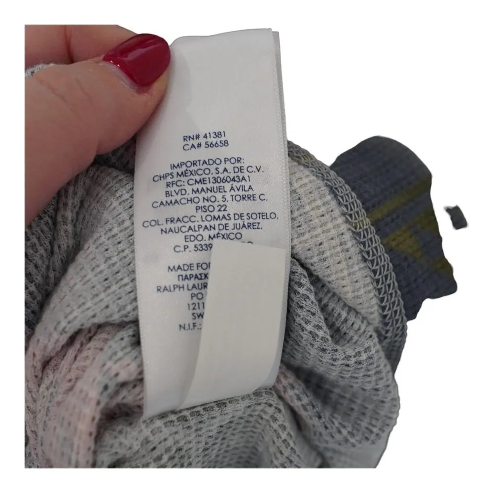 NWT‎ Chaps Hoodie Shirt Womens Aztec Tribal Print Thermal Weave Large - Image 8