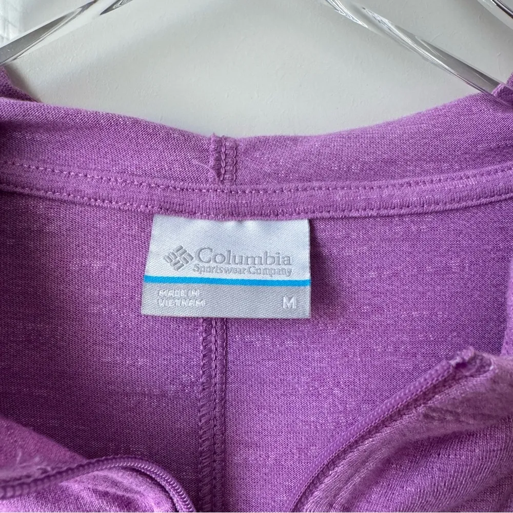Columbia  Purple Zip Light Hoodie M - Image 3