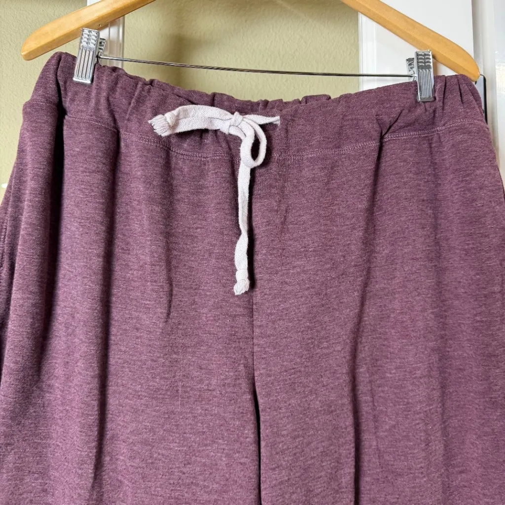 Good Vibes Maroon Sweatsuit Crewneck & Jogger Pants Set Size XL Red - Image 7