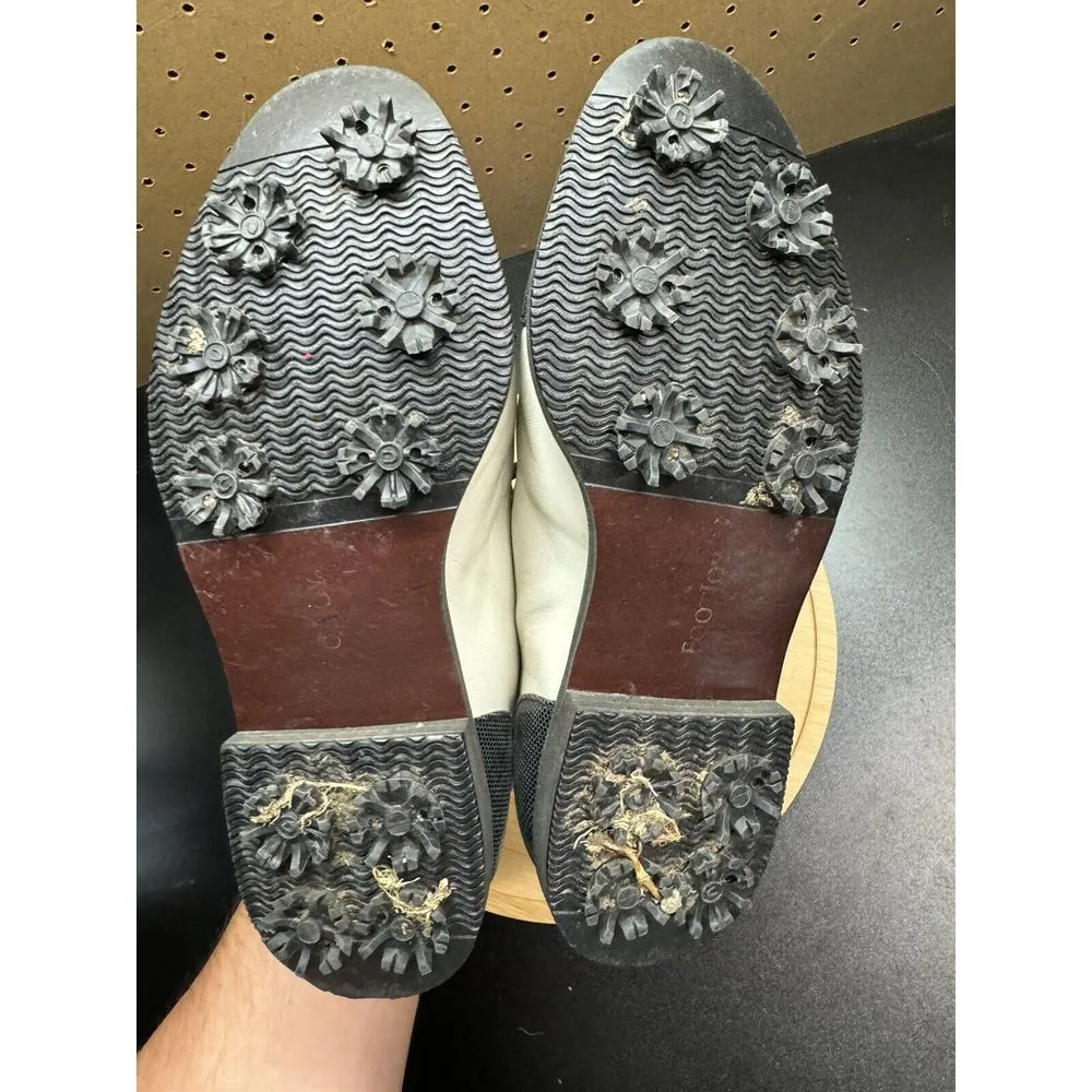 FootJoy FJ eComfort Golf Cleats Shoes‎ White /Black 98322 Womens US Size 7 M - Image 8