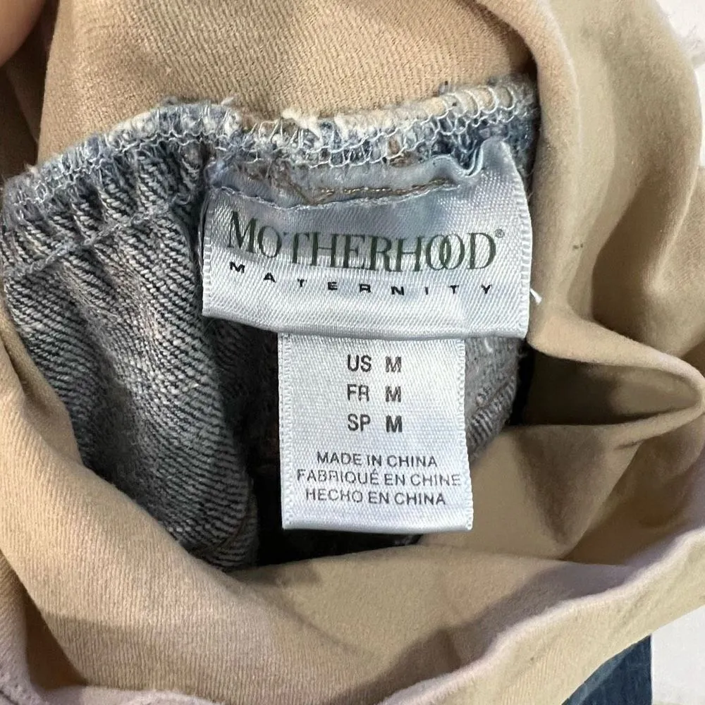 Motherhood Maternity casual blue jeans size M pregnancy pants bottoms - Image 10