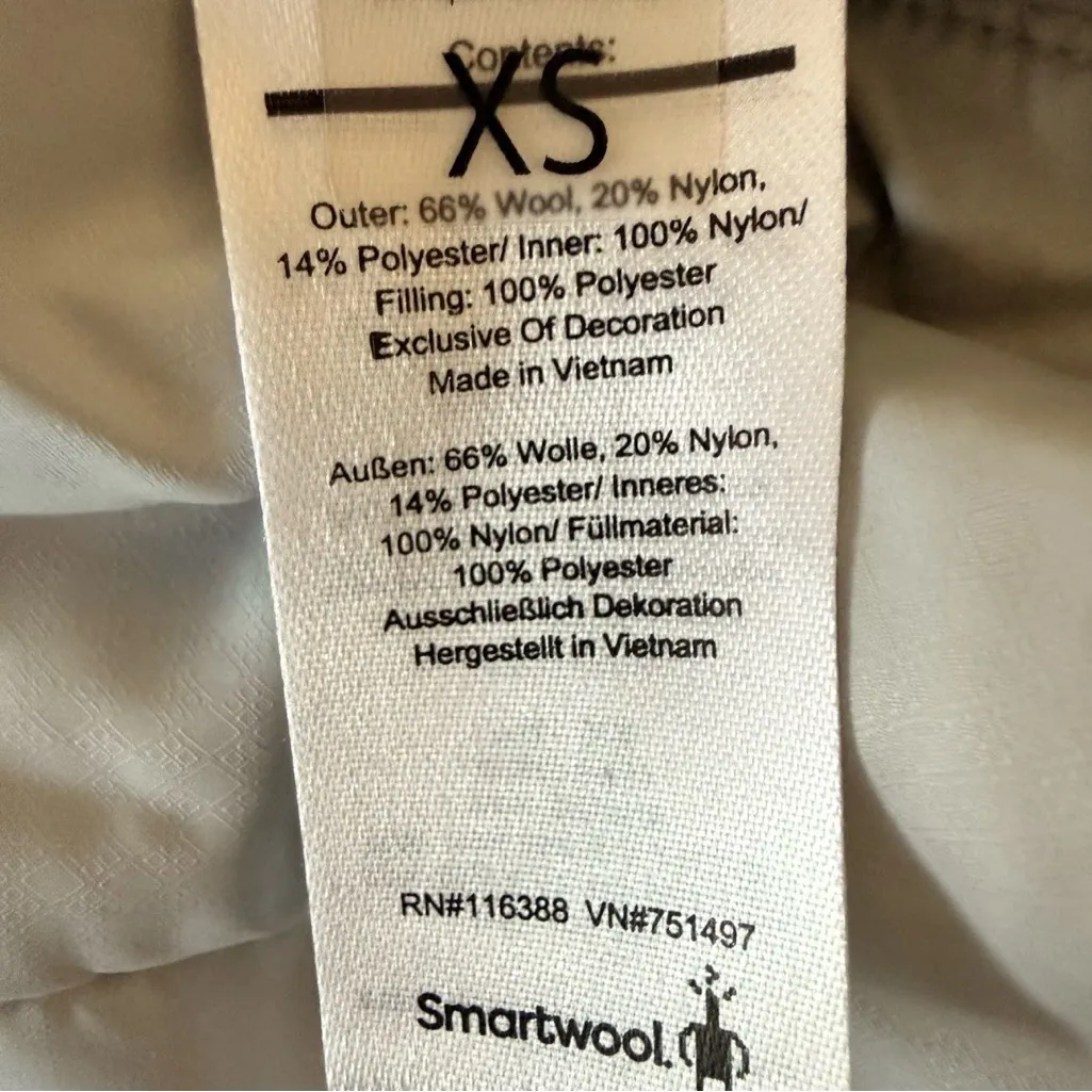 Smartwool Vest Womens Gray Anchor Line Sherpa Reversible Jacket Wool SZ XS - Image 7