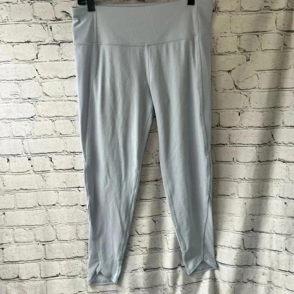 DSG Powder Blue 7/8 Leggings High Waisted With Mesh Detail Size Large‎ - Image 4