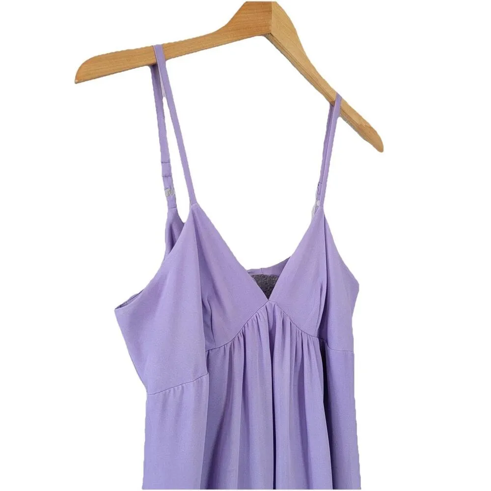 Lavender Babydoll Mini Dress Pastel Coquette, Cottagecore, Y2K, Johnny Martin L Purple Size L - Image 3