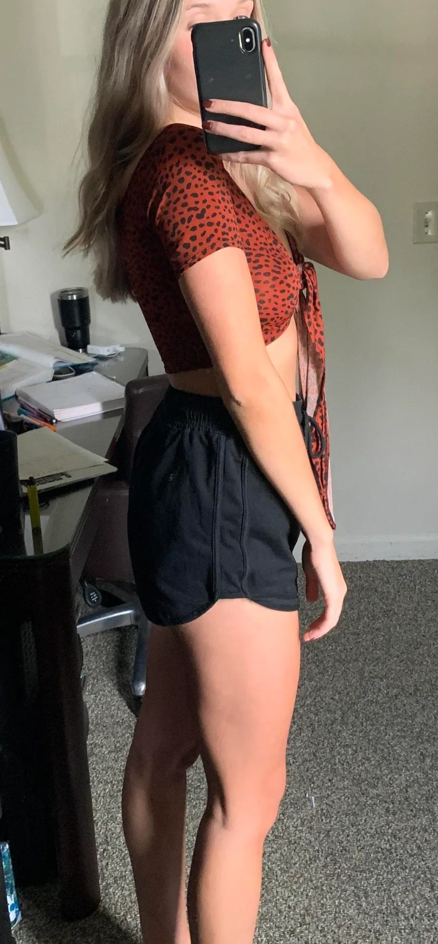 SheIn Tie Crop Top - Image 3