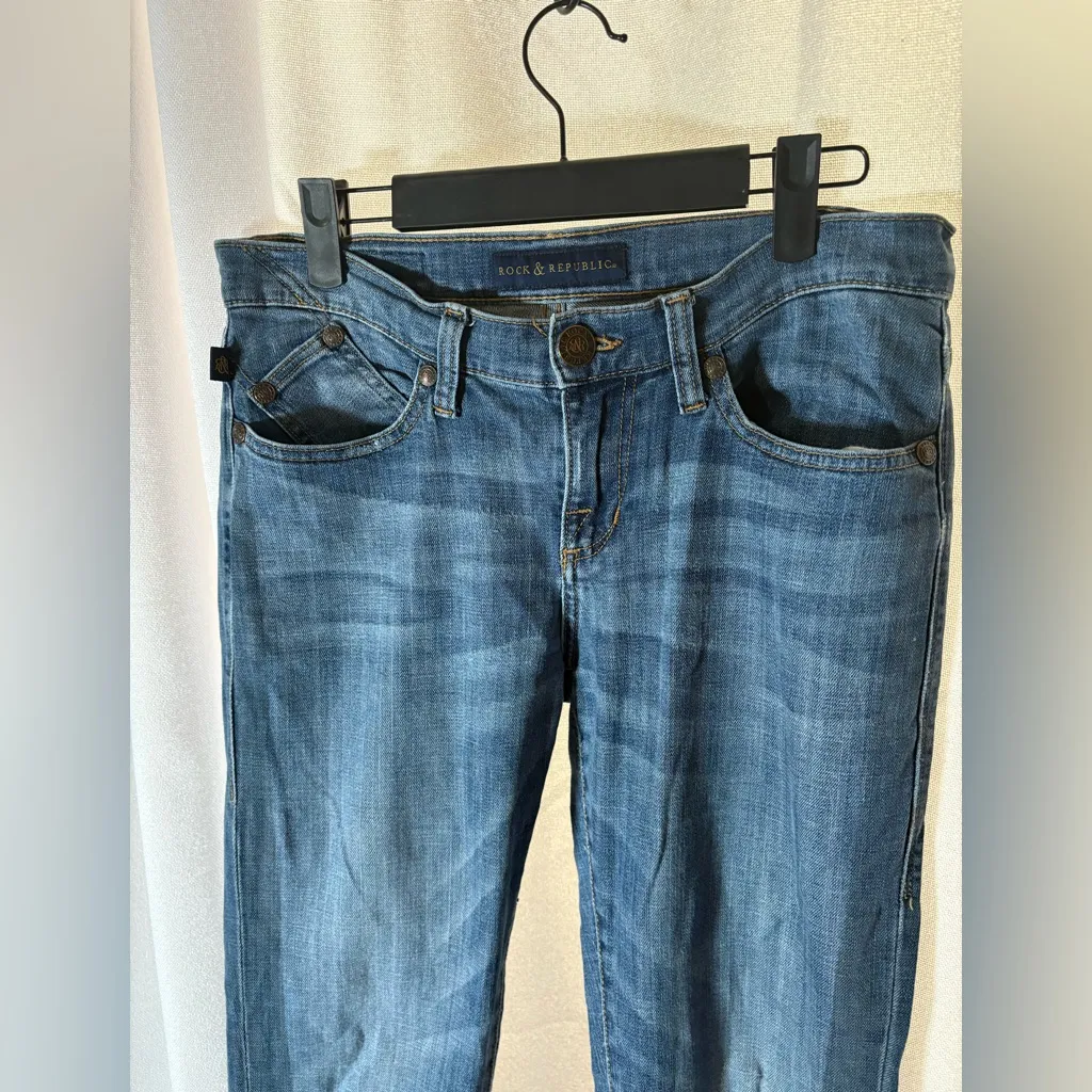 Rock & Republic Berlin Mid Rise Skinny Jeans Size 6‎ EUC - Image 4
