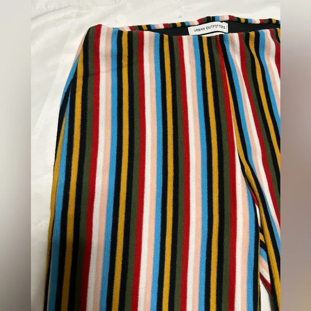 Urban Outfitters Ant Knit Colorful Striped Cropped Pants XS - Image 6