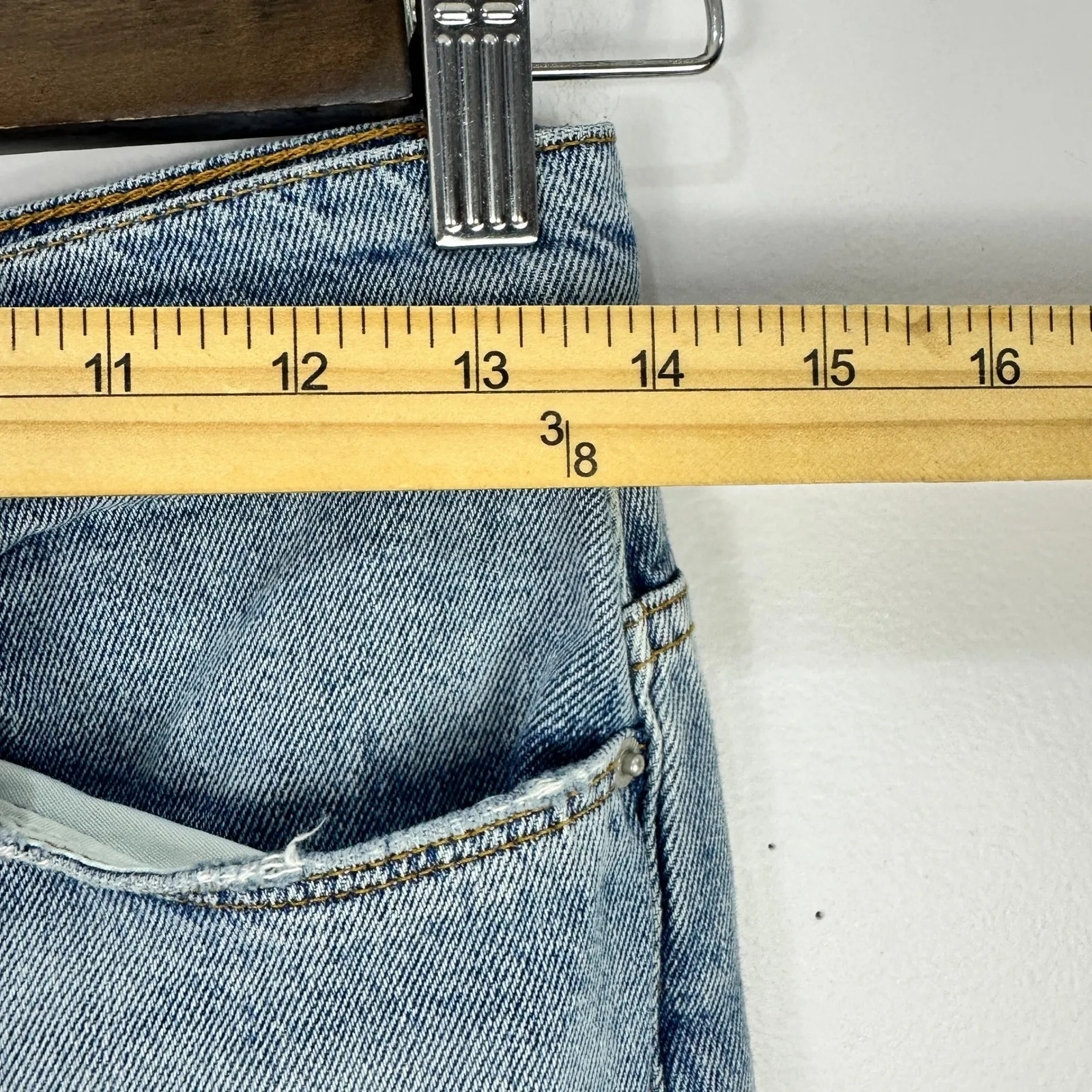 BDG Mom Jeans 28 High Rise Distressed Ripped Light Wash 90s Grunge Edgy Y2K - Image 6