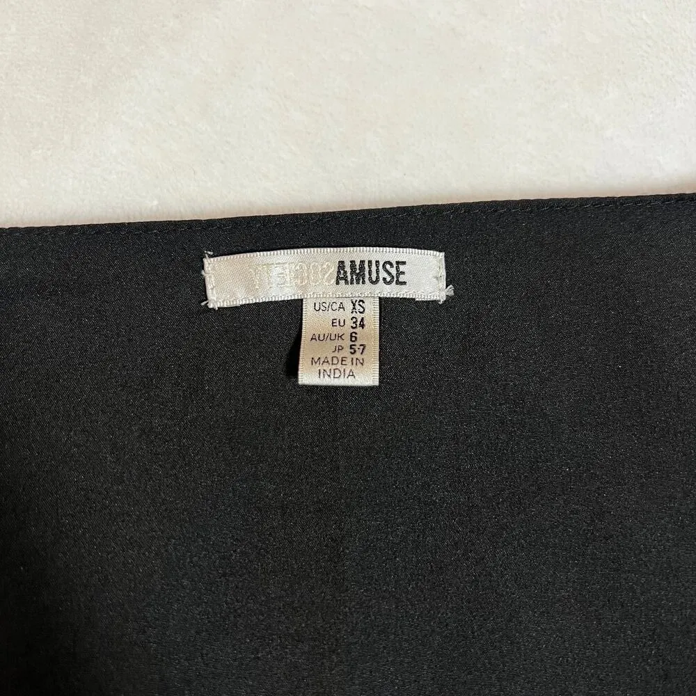 Amuse Society V-Neck Floral Cut Out Maxi Dress Size XS Vacation Party Summer - Image 7