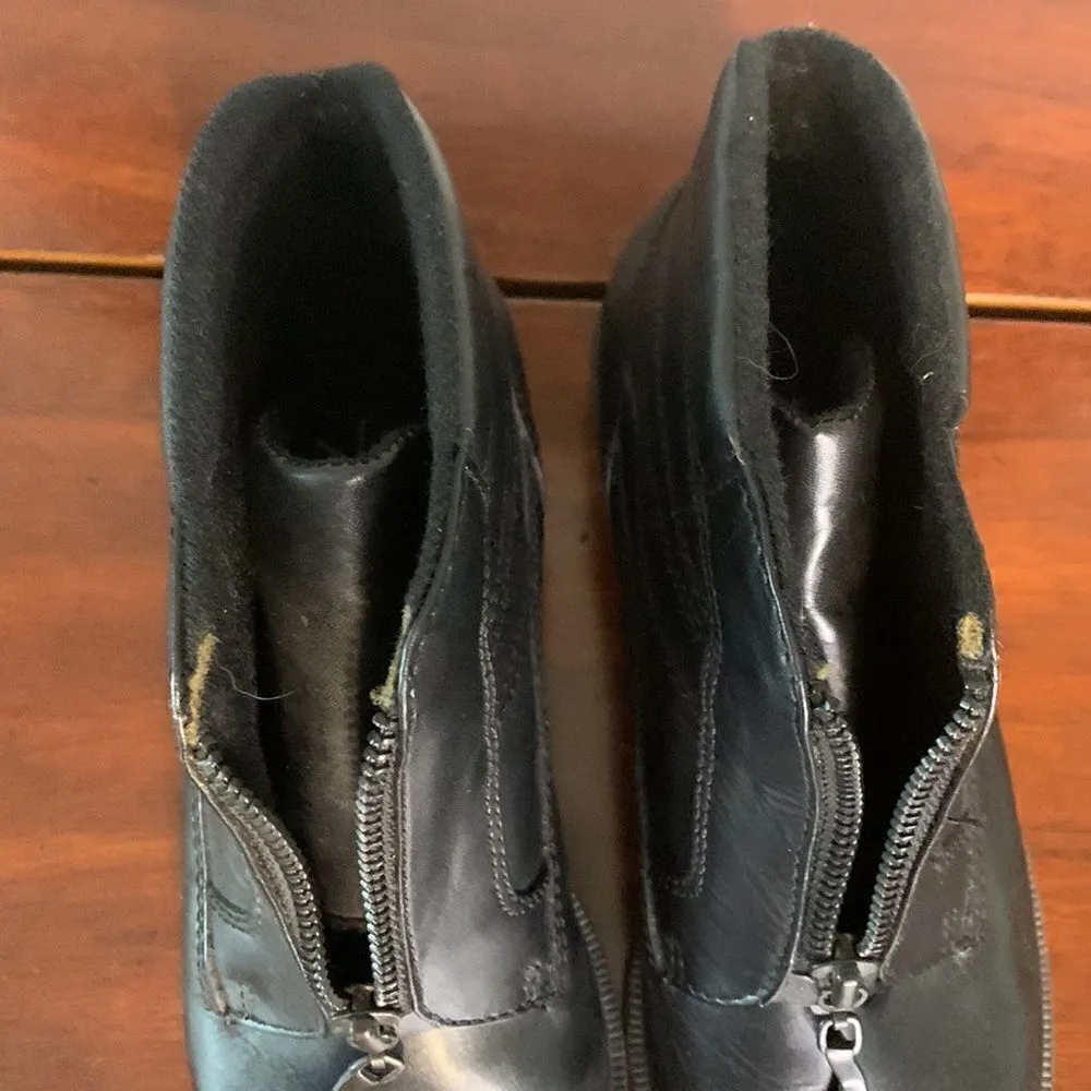 Boston Accent black zip up booties size 6‎ Black - Image 8