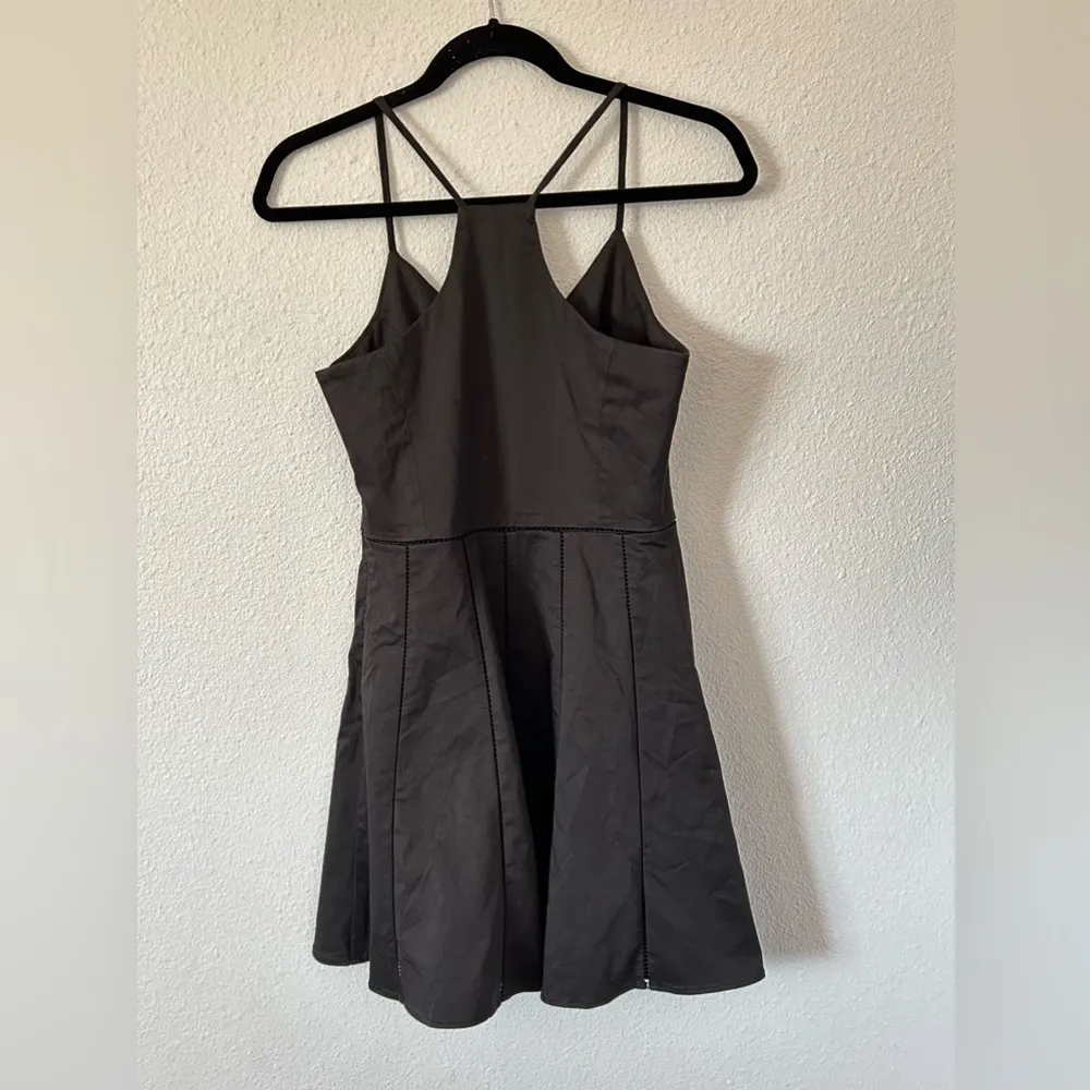 Parker Juliet Ladder Stitch Sleeveless Fit & Flare Dress Black Sz XS - Image 9