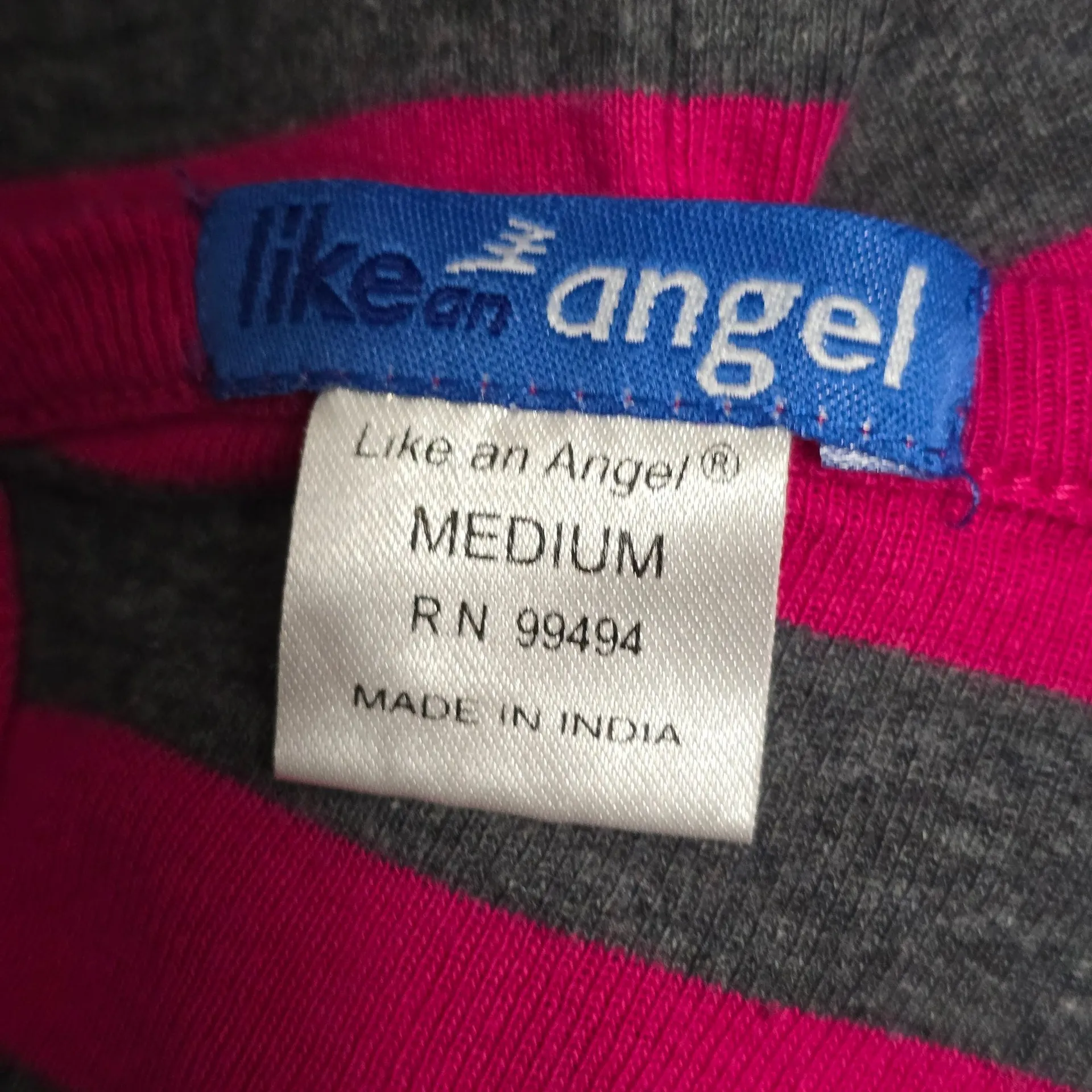 Like An Angel Y2K Pink Striped Long Sleeve Top Medium Coquette Mall Girl - Image 6